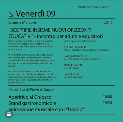 Scoprire insieme nuovi orizzonti educativi